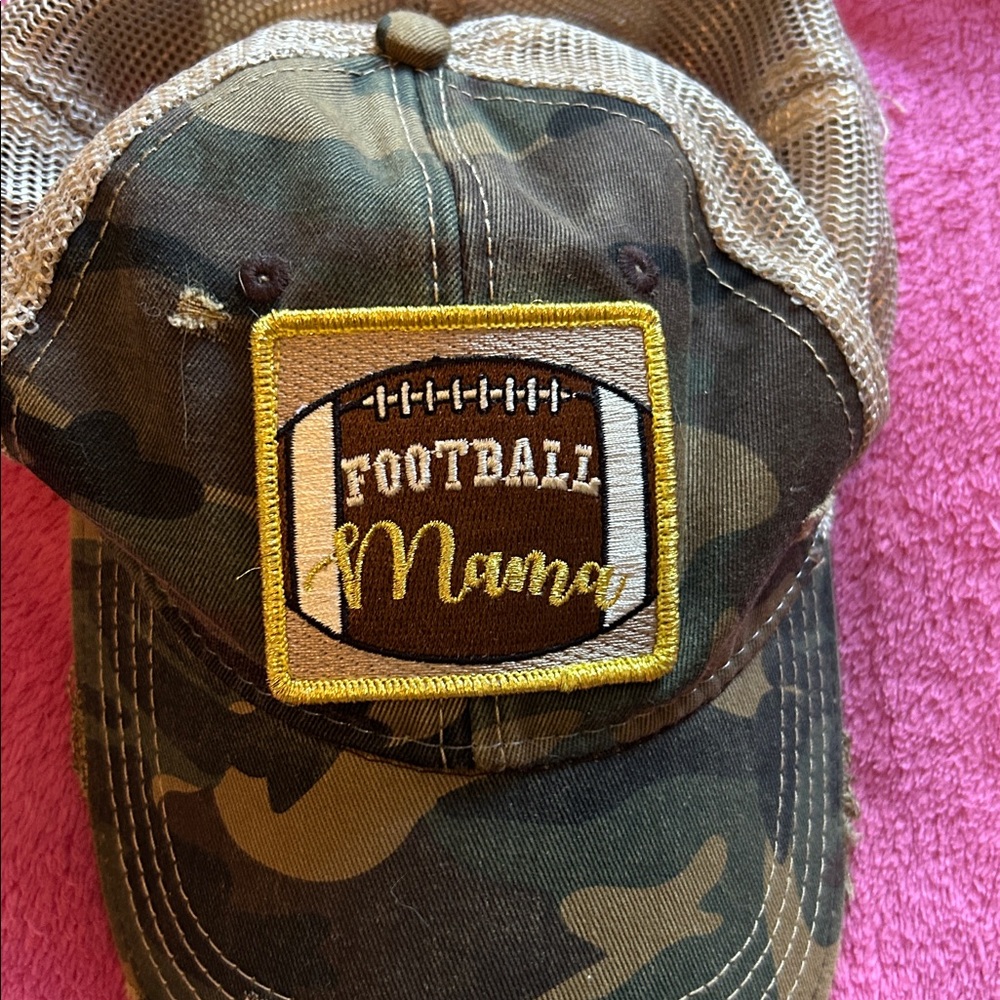 Camo Football Mama Cap
